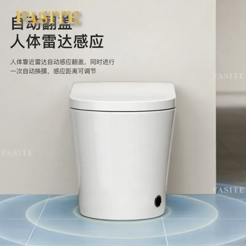 For Public Restrooms Smart Electric Toilet Seat with Automatic Flip Disposable Paper Cover Heating Function Hygienic and
