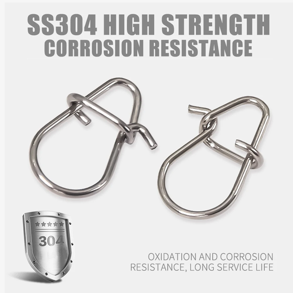 100 قطعة طقم إغراء موصل هوك معالجة اكسسوارات قطب يدور المفاجئة مشبك كليب دبوس Fastlock شوبك حلقة والعتاد الصيد