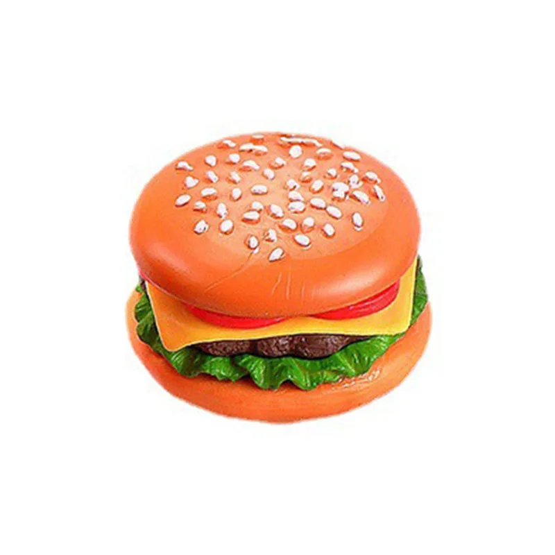 6Pcs Simulation Food Kitchen Toy Pretend Play Cooking Hamburger Fries Miniature Model Fake Bread Fast Food Kids Educational Toys