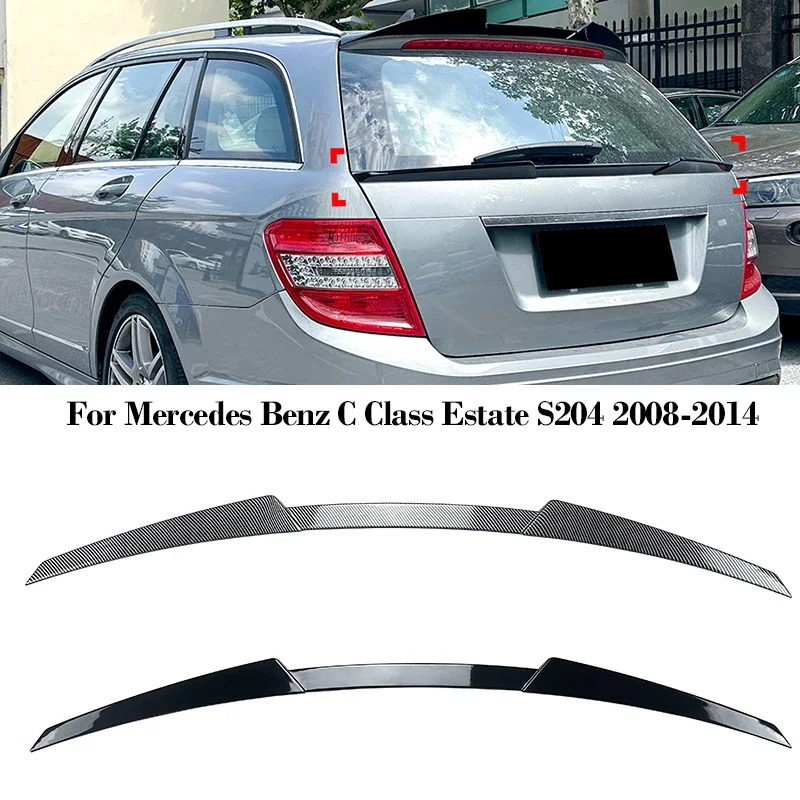 

Rear Trunk Mid Spoiler for Mercedes Benz C Class Estate S204 2008 2009 2010 2011 2012 2013 2014 Tail Spoiler Auto Accessories