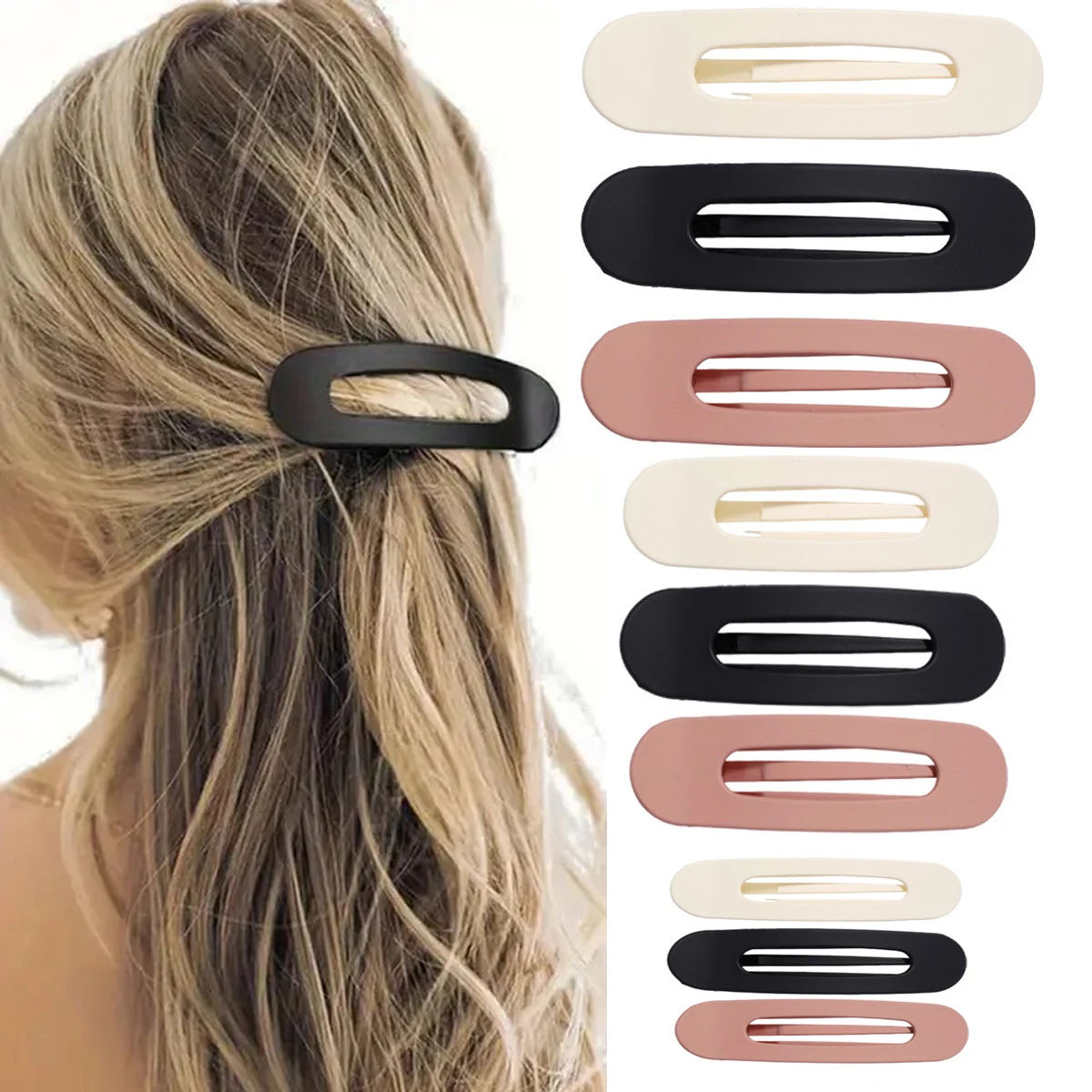 

Плоские заколки для волос в виде утконоса для женщин, нескользящие заколки для волос во французском стиле для густых волос - женские аксессуары для волос