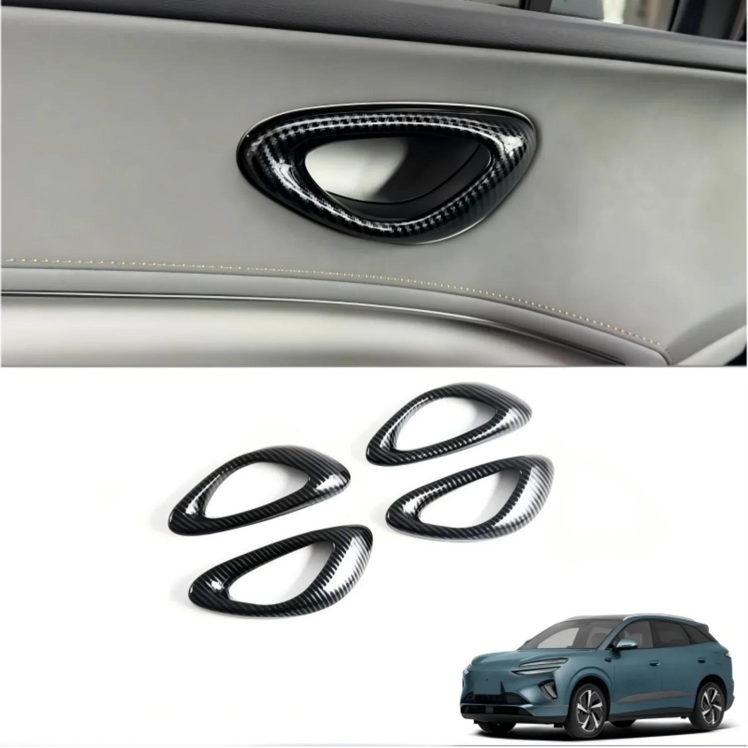 

For BYD Song PLUS DM-i EV / Seal U / Sealion 6 2026 Car Accessories ABS Inner Door Handle Bowl Cover Trim 4pcs