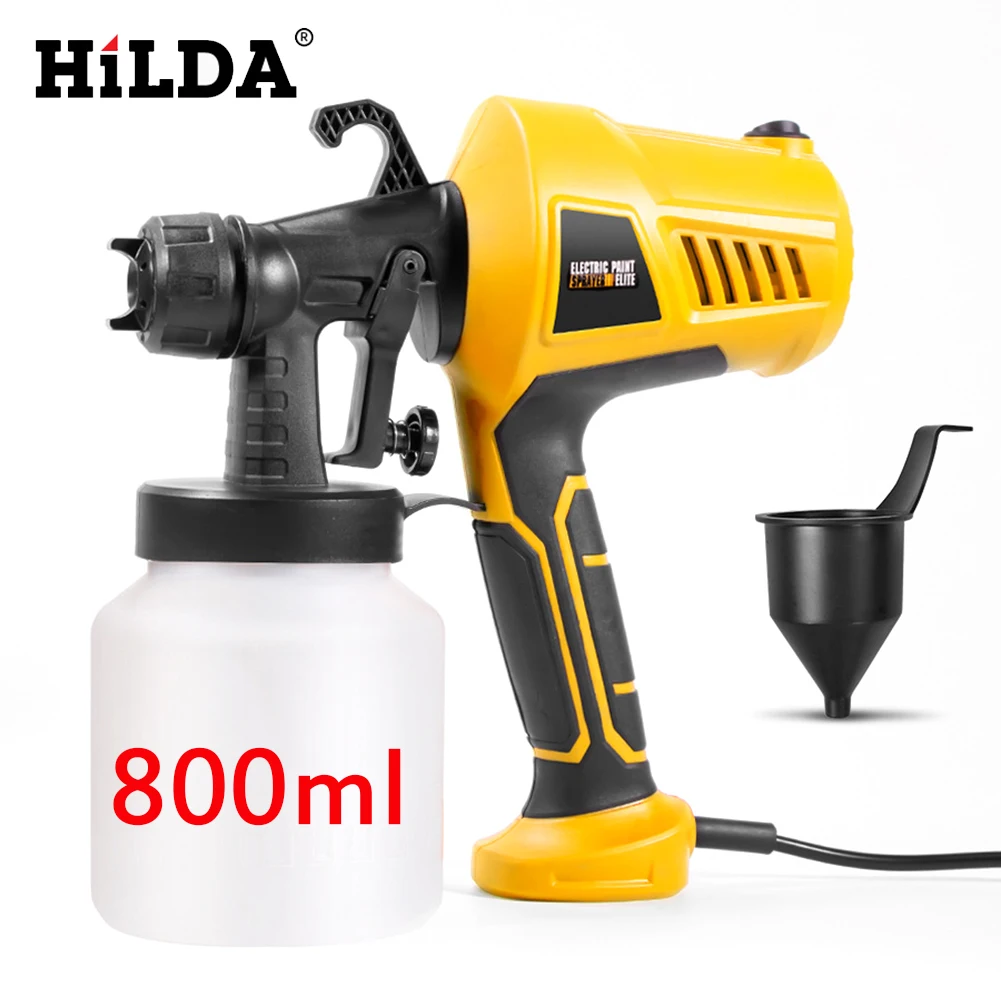 Electric Spray Gun 500W 220V High Power Paint Sprayer Home Electric Airbrush 800 ML Large capacity Easy Spraying for Home DIY