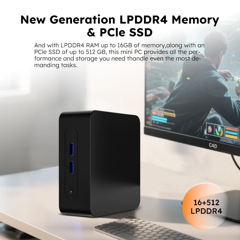 Mini PC Intel N150 Windows 11/10 16GB DDR4 SSD 512GB Dual Band WiFi5 BT4.2 Desktop Computer Mini PC Work