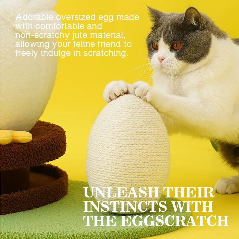 Chicken Cat Bed Kitten Climbing Frame Multifunctional Universal Cute Pet Toy Chicken Cat Tree Apartment Summer Solid Cat Toy