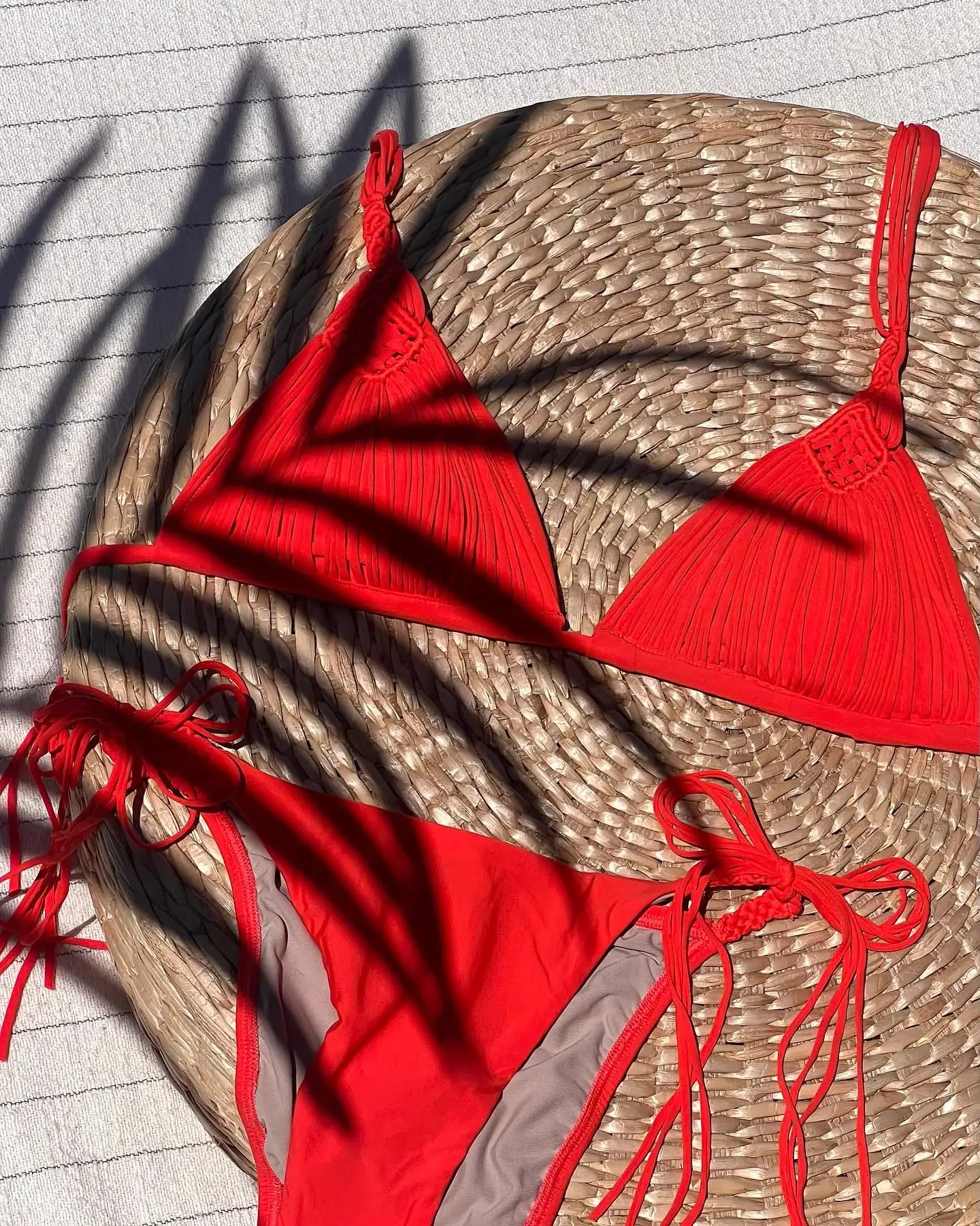 Set micro bikini monocromatico per donna, costumi da bagno, costume da bagno femminile, costume da bagno, cinturino, costumi da bagno, vendita calda, 2022