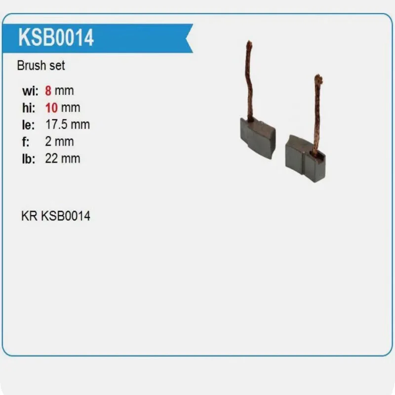 Carbon Brush for Automobile Fan Motor (Size: 8*10*24mm)