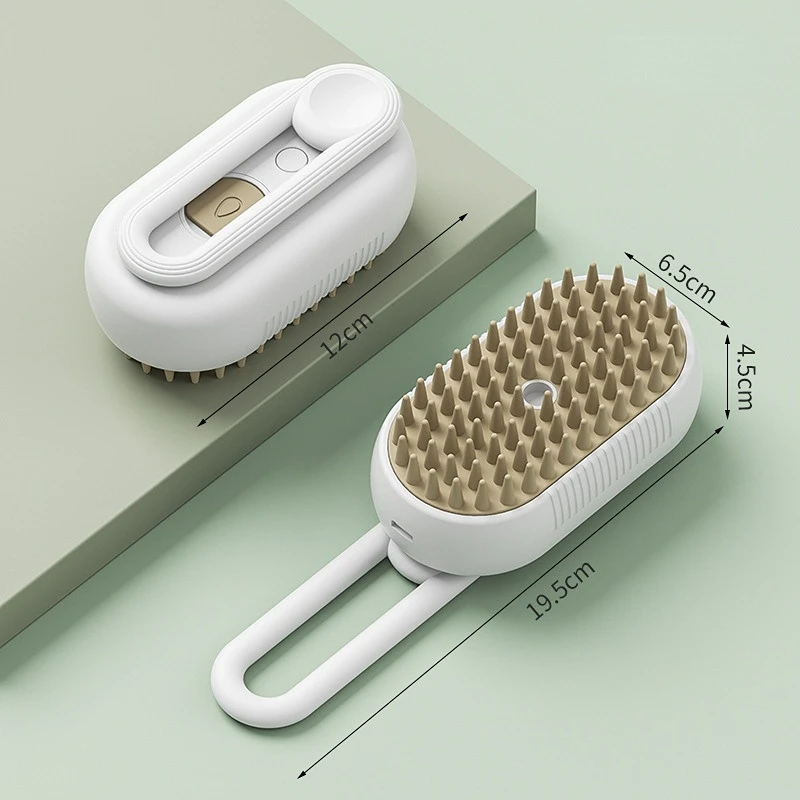 Cat Dog Steamy Brush Steam Brush Electric Sprayer for Massage Pet Grooming Tool Shedding 3 In 1 Electric Sprays Massage Combs