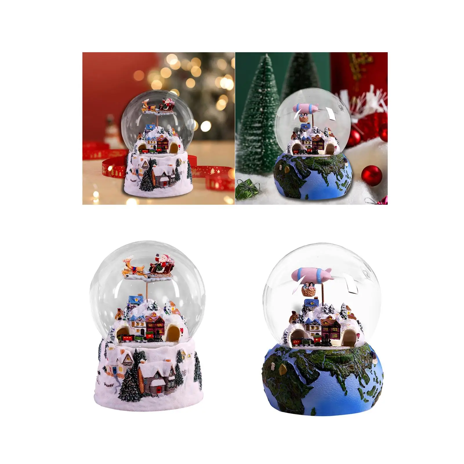 

Рождественская музыкальная шкатулка, вращающаяся игрушка, рождественская музыкальная шкатулка для настольной вечеринки, дома