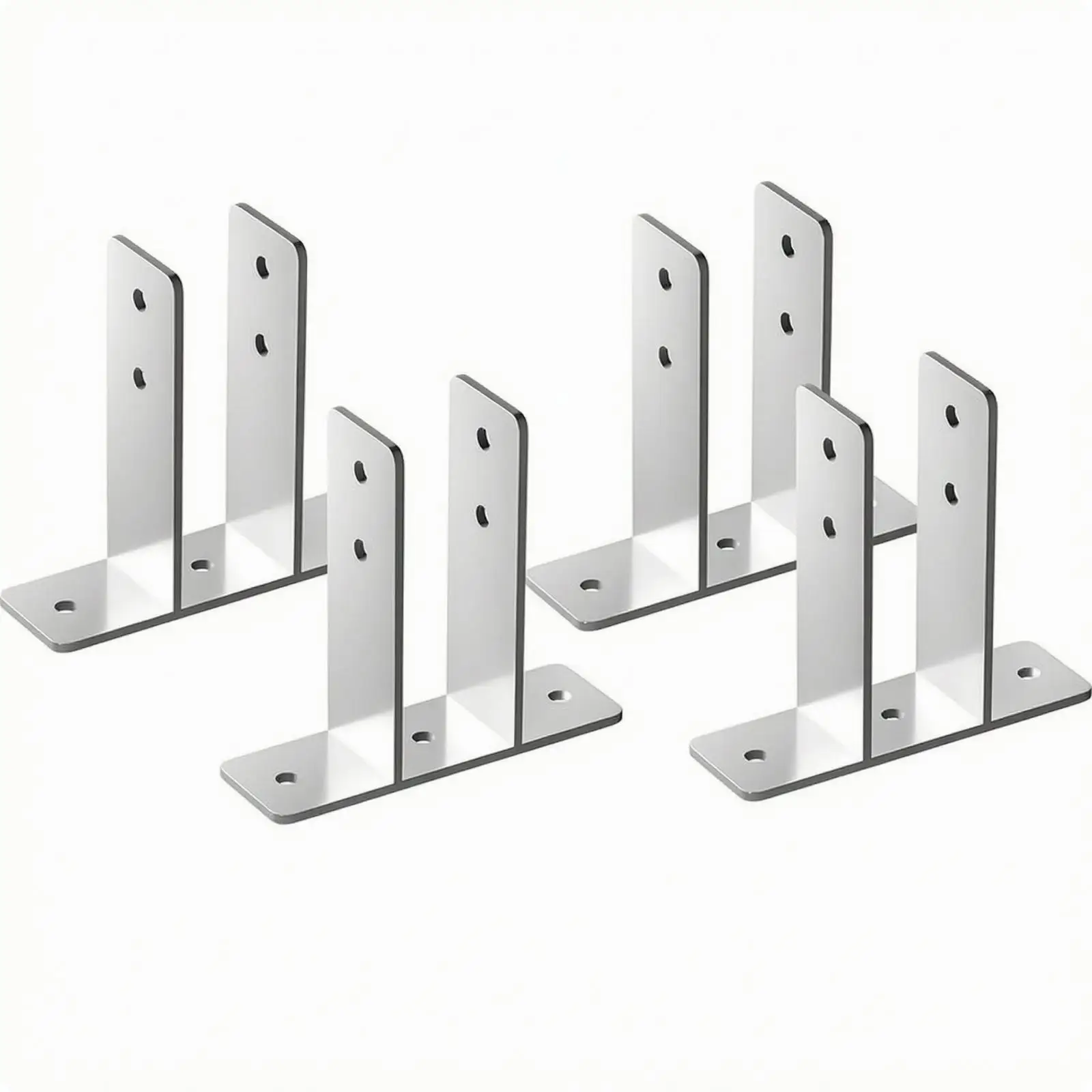 Urinal Privacy Partition Bracket 304 Stainless Steel Curved Support Arm with Mounting Hardware for Commercial Bathroom Panels