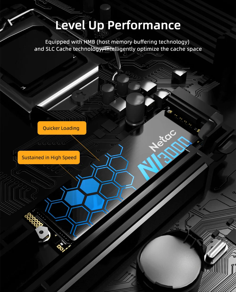 Netac NV3000 M2 SSD NVMe 3500 MB/s M.2 2280 PCIe3.0 250 GB 500 GB 1 TB 2 TB Internes Solid-State-Laufwerk für Laptop-Desktop-Motherboard – Detail 9