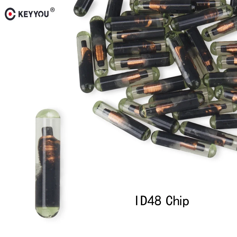 KEYYOU 1/3/5/10PCS Car Transponder Chip Glass ID48 For VW For Volkswagen Skoda Seat For Audi Honda (New / Blank / Not Coded)