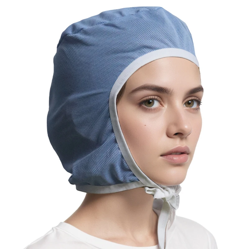 1Pc Food Processing Work Cap Factory Workshop Work Cap Anti-Hair Loss Food Factory Dust Cap Mesh Cap
