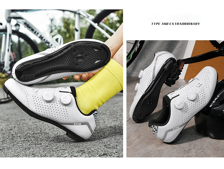 Fahrradschuhe für Herren, professionelle SPD-Rennradschuhe für die Straße, MTB-Mountainbike-Schuhe, lockfreie Fahrradschuhe für Damen – Detail 17