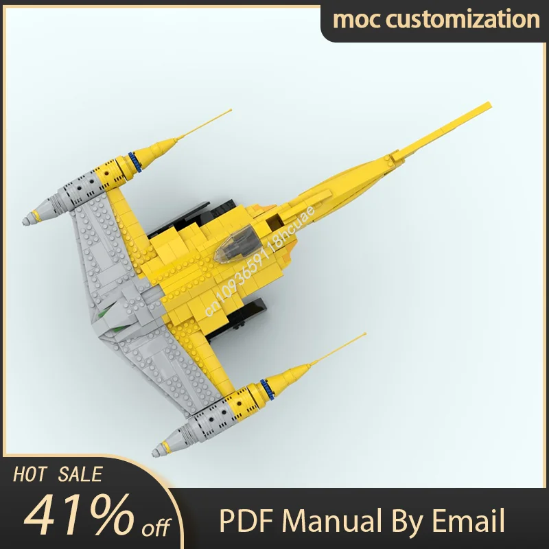 

НОВЫЙ 668 шт. Star Battle UCS N-1 Starfighter креативные детские кирпичные игрушки на день рождения, праздничный подарок, блоки