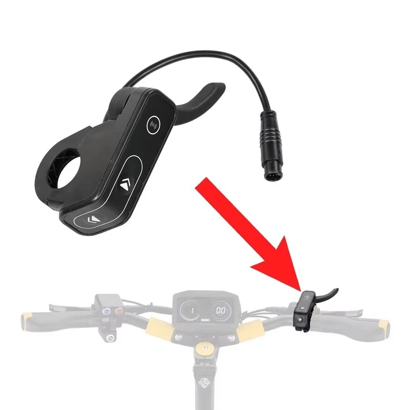 Electric Scooter Finger Speed Controller Trigger Accelerator Only Collocated With Center Display