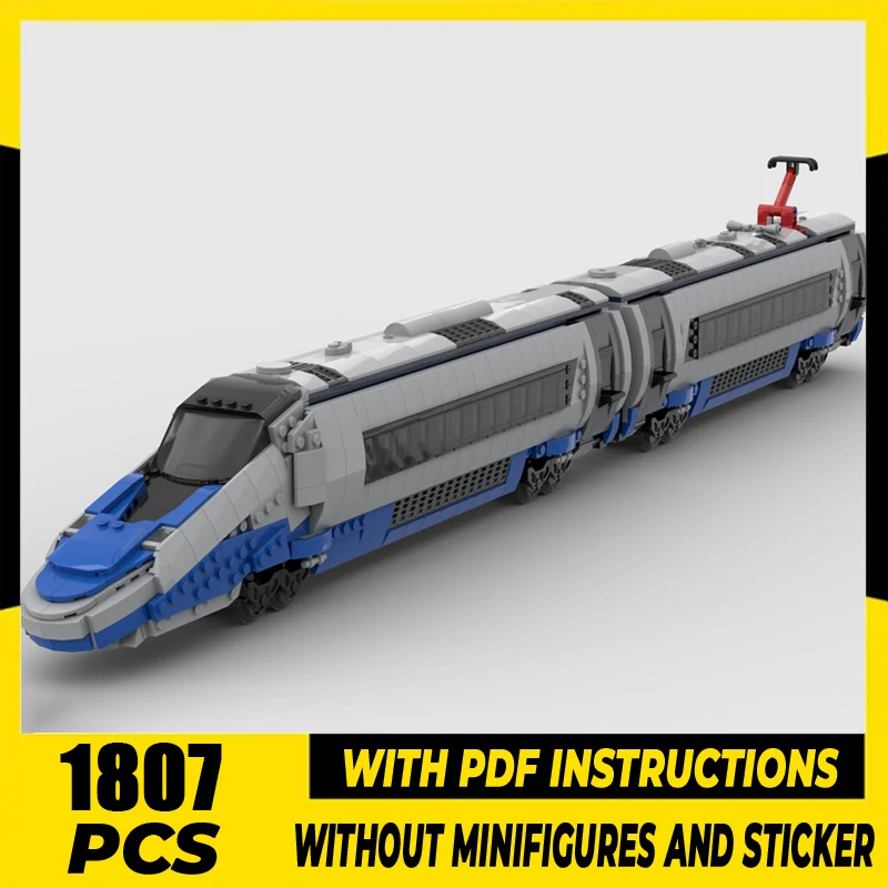 

Railway Train Series Moc Building Bricks 250 Express Train Model Building Technology Modular Block DIY Toy Holiday Gifts