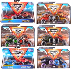 2PCS/SET Original MONSTER JAM Monster Truck Toy Car Children Toys Collector Metal Diecast Model Car Boys Toys