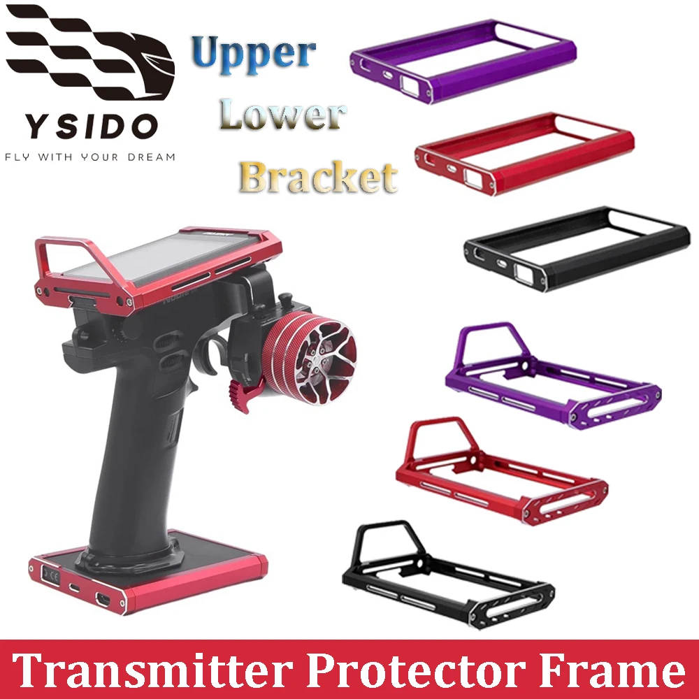 YSIDO Flysky Noble NB4 Metal Upper Lower Brackets Transmitter Protector Frame / Remote Control Base for RC Upgrade Accessories