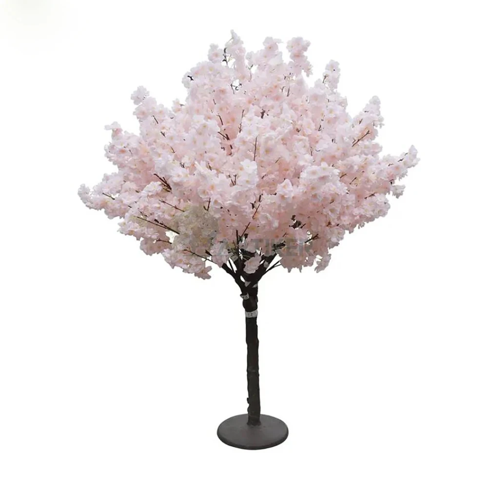 Artificial Cherry Blossom Tree Fake Wishing Tree Wedding Table Decor Garden Hotel Shopping Mall Home Decor 1M