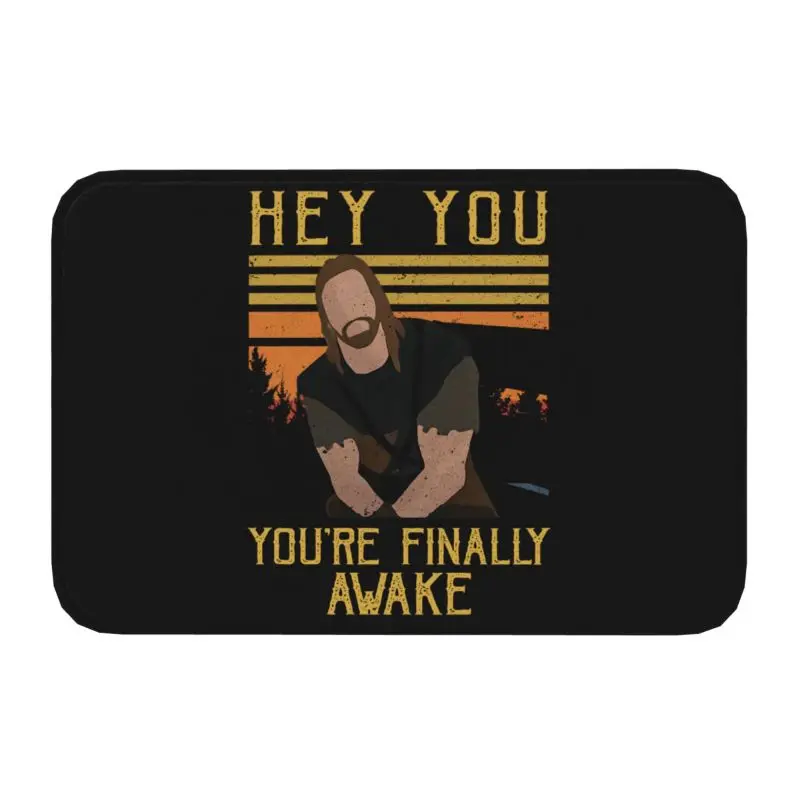 Funny Skyrim Gaming Quotes You You're Finally Awake Doormat Non-Slip Bathroom Kitchen Mat Garden Garage Entrance Carpet Rug