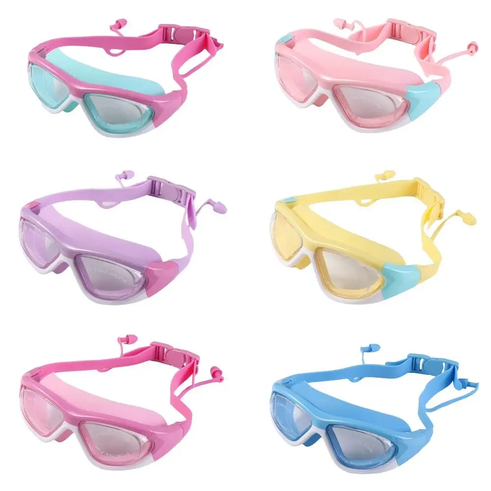 Swimming Gear Waterproof Sports Eyewear Silicone Earplug Swim Eyewear Swimming Glasses Swim Goggles Underwater Goggles