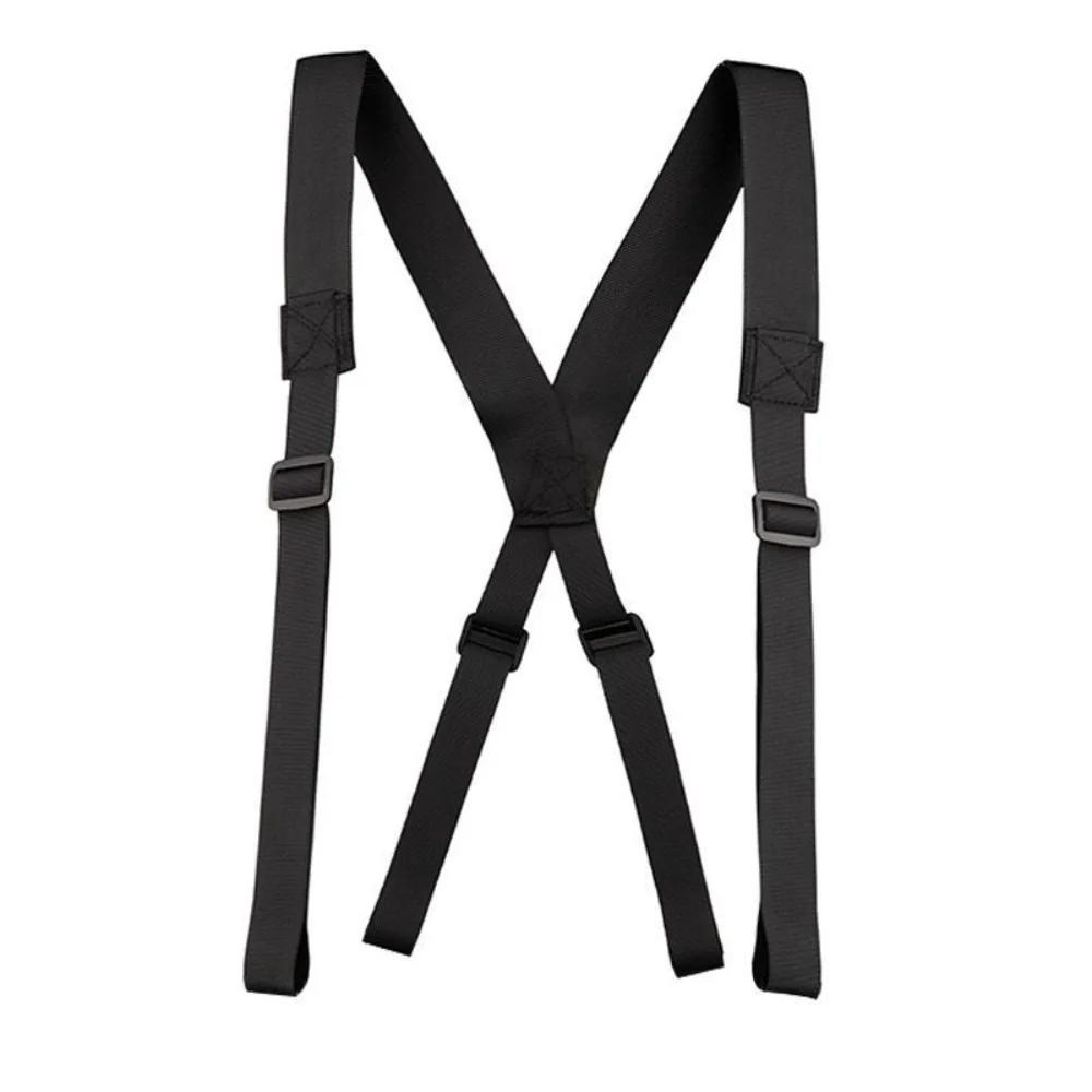 

High Quality Nylon Duty Belt Adjustable Solid Color Tool Belt Suspender Y-Shape Waist Stabilization Strap