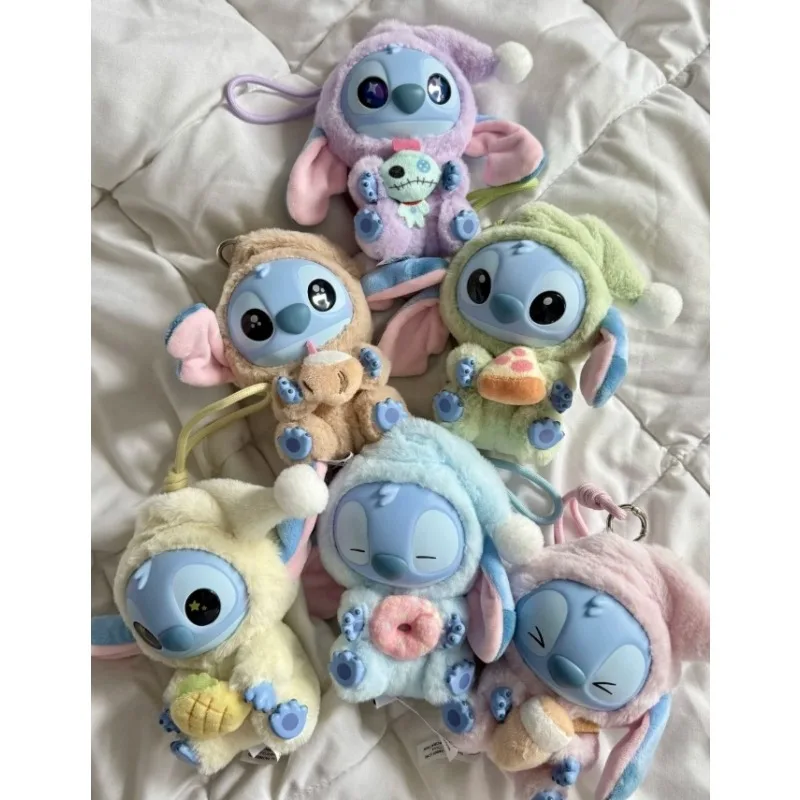 

Новая серия Stitch Eat Some Thing Before Sleep, виниловая слепая коробка, сумка, плюшевая подвеска, милая кукла, загадочная коробка, игрушка, подарок для взрослых