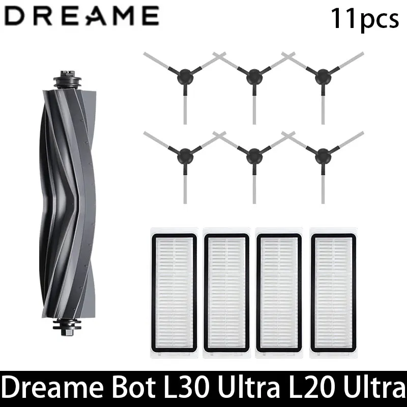 Dreame Bot L30 Ultra L20 Ultra Robotstofzuiger Reserveonderdelen Verbruiksartikelen Hoofdzijborstel Hepa Filter Mop Doek Stofzak Accessoires