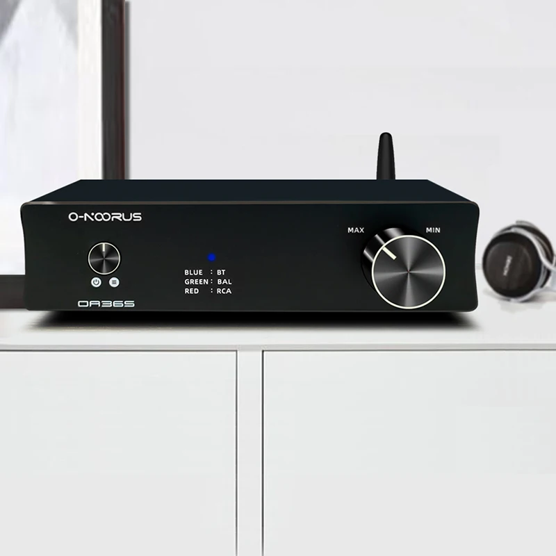 

O-NOORUS OA36S Dual MA12070x2 Fully Balanced HIFI Class D Power Amplifier Bluetooth 5.0 Speaker Receiver Aptx RCA TRS Input