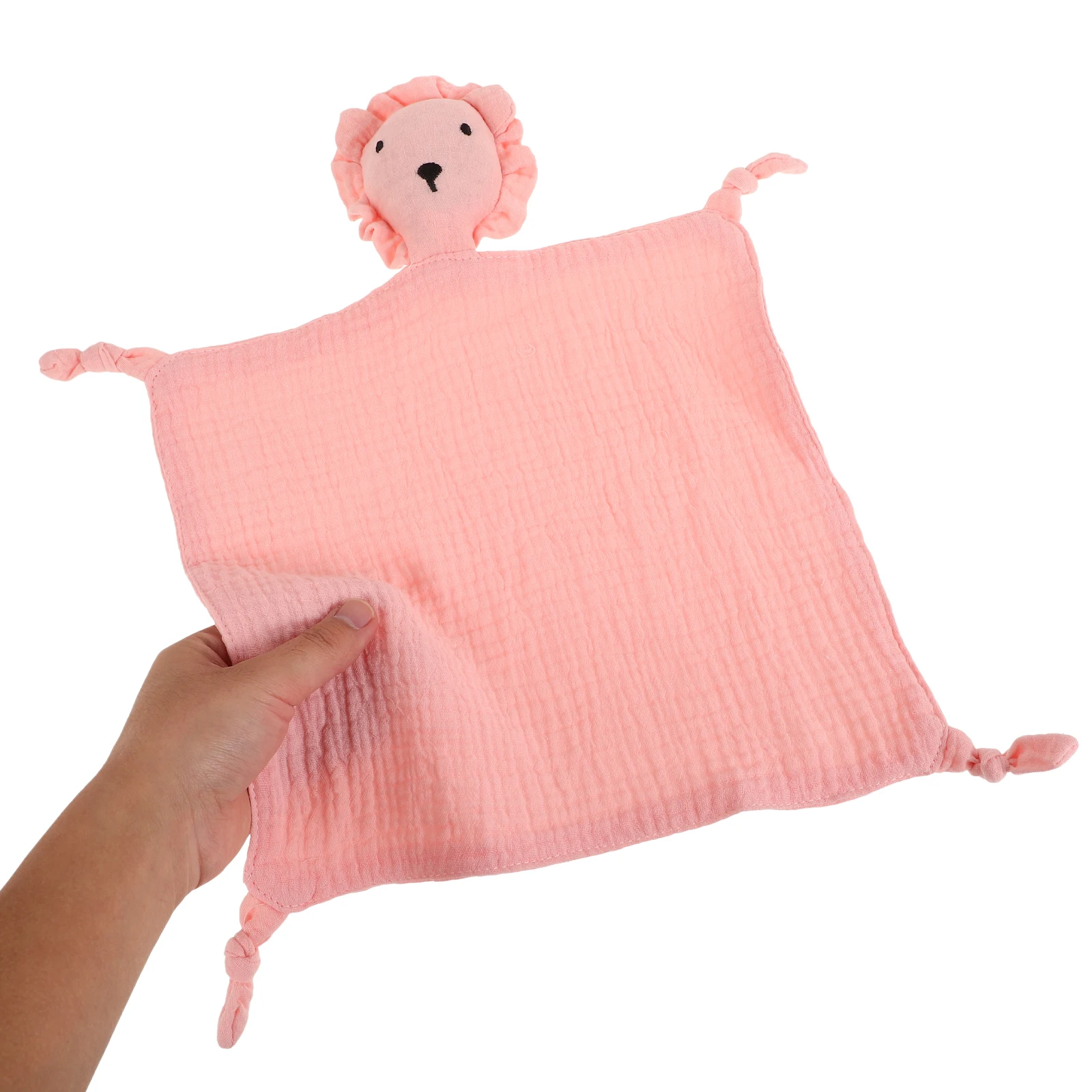 بطانية أمان بتصميم ثعلب لحاف الطفل من القماش المجعد لتهدئة الرضع من الموسلين للأطفال الصغار #6