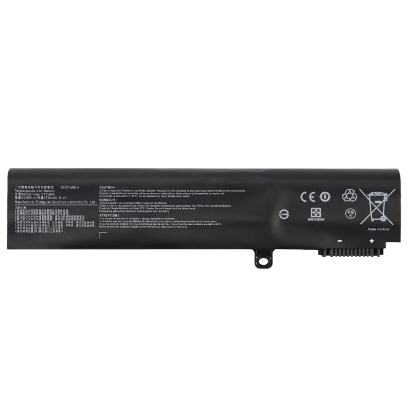 New 10.86V 51Wh BTY-M6H Laptop Battery For MSI GE62 GE72 GP62 GP72 GL62 GL72 PE60 PE70 MS-16J4 MS-16J6 MS-1792 MS-1795 MS-1796