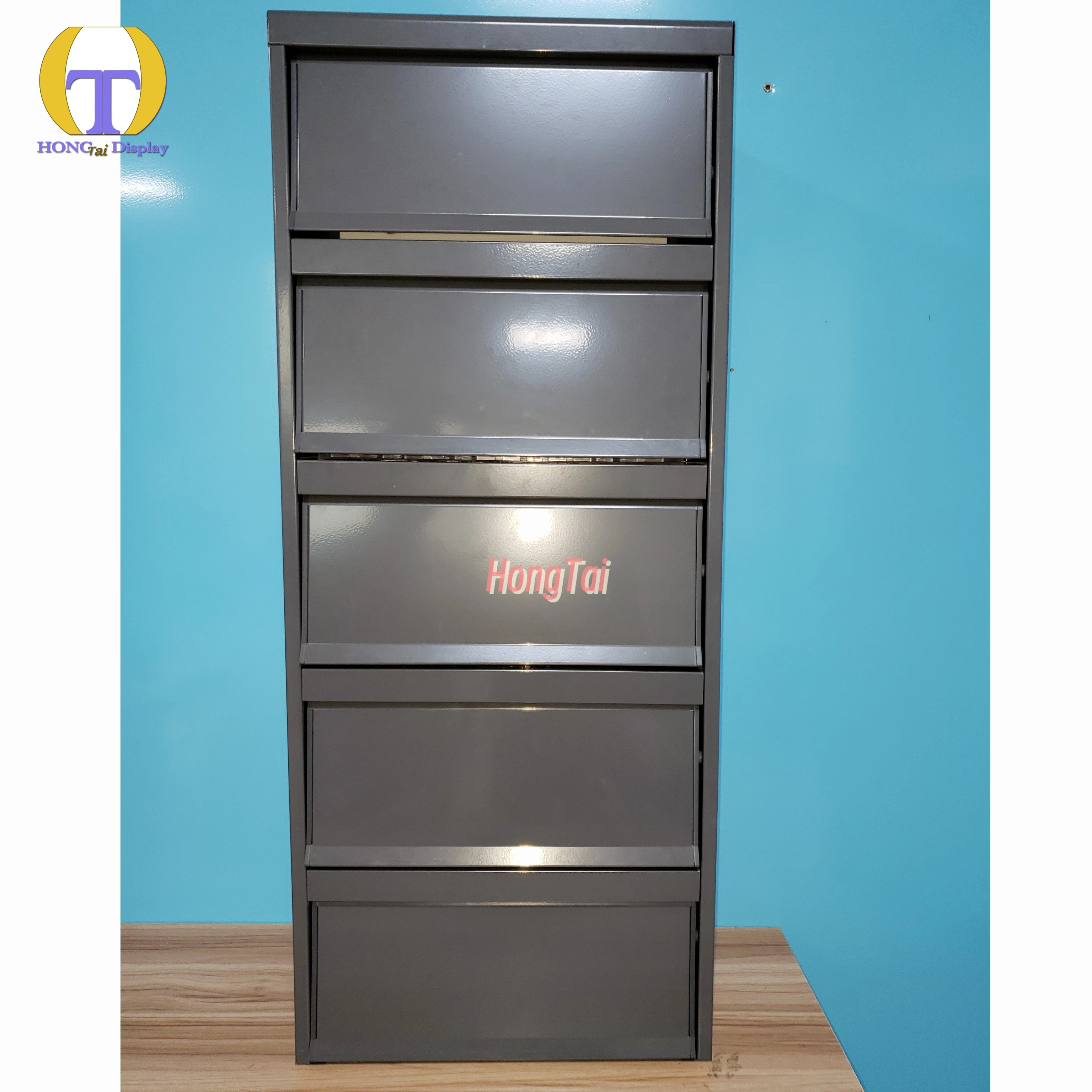 Custom.Wholesale Custom-Size Smoke Showcase with LED Lighting Adjustable Shelf and Pusher for Cigarette Shops Tobacco Display Ra