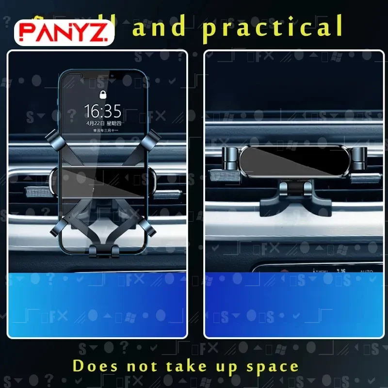 Zwaartekracht autotelefoonhouder voor MG MG6 ZS HS EV Air Vent Clip Mount Mobiele telefoonstandaard GPS-ondersteuning Accessoires