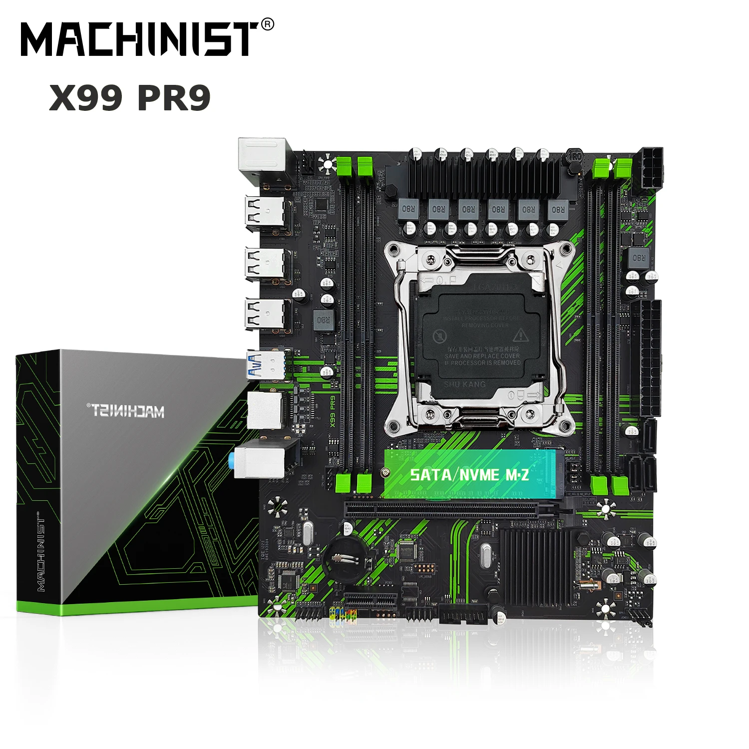 MACHINIST PR9 X99 Motherboard LGA 2011-3 slot Support Xeon E5 2667 V4 2670 V3 CPU Processor DDR4 ECC RAM Desktop Memory Nvme