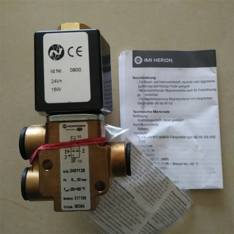 Multichannelup to SIL3 Direct solenoid valve 2401138 norgren herions