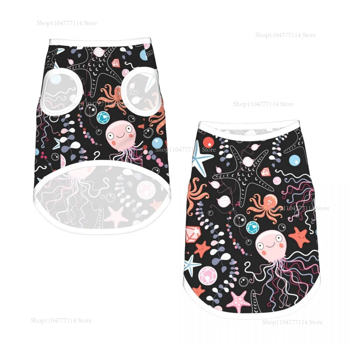 

Медуза, милая морская существо, одежда для домашних животных, летний жилет для собак и кошек, дышащая крутая одежда для щенков