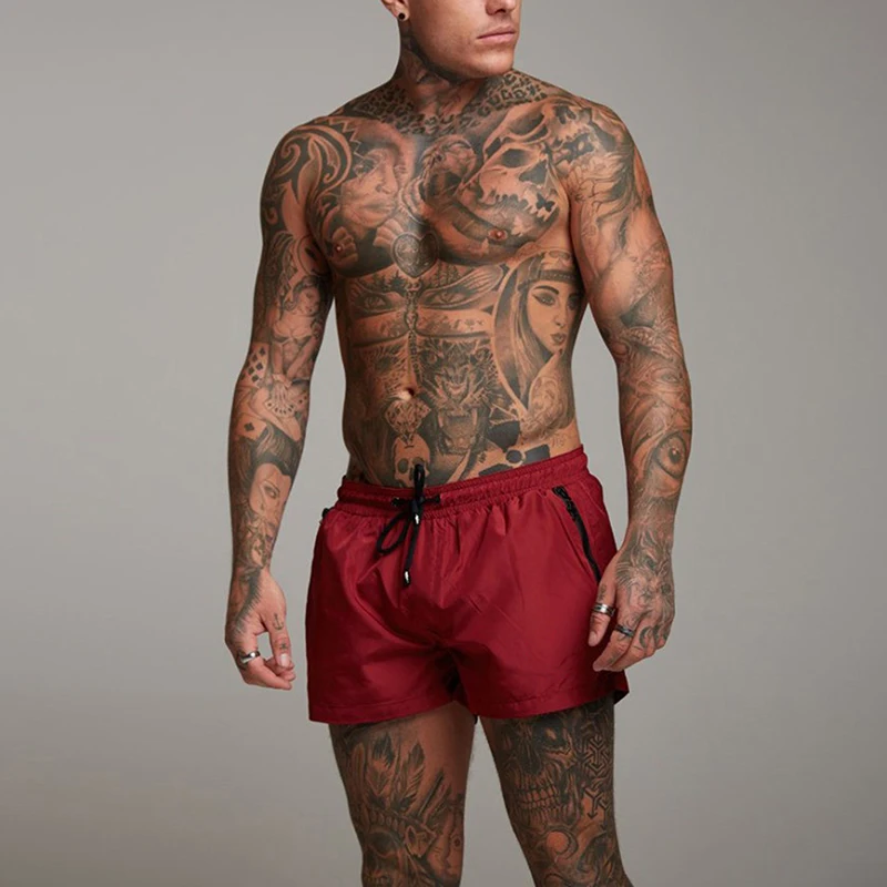 

Мужские шорты, пляжные штаны, спортивные летние брюки, модные прочные Купальники для мальчиков, купальные костюмы, плавки, цельные купальники, быстросохнущие