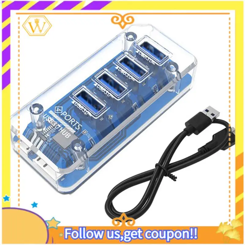 

A01K-4XUSB3.0 Сплиттер-концентратор для ноутбука, настольного компьютера, многопортовый USB-док-станция, адаптер-сплиттер