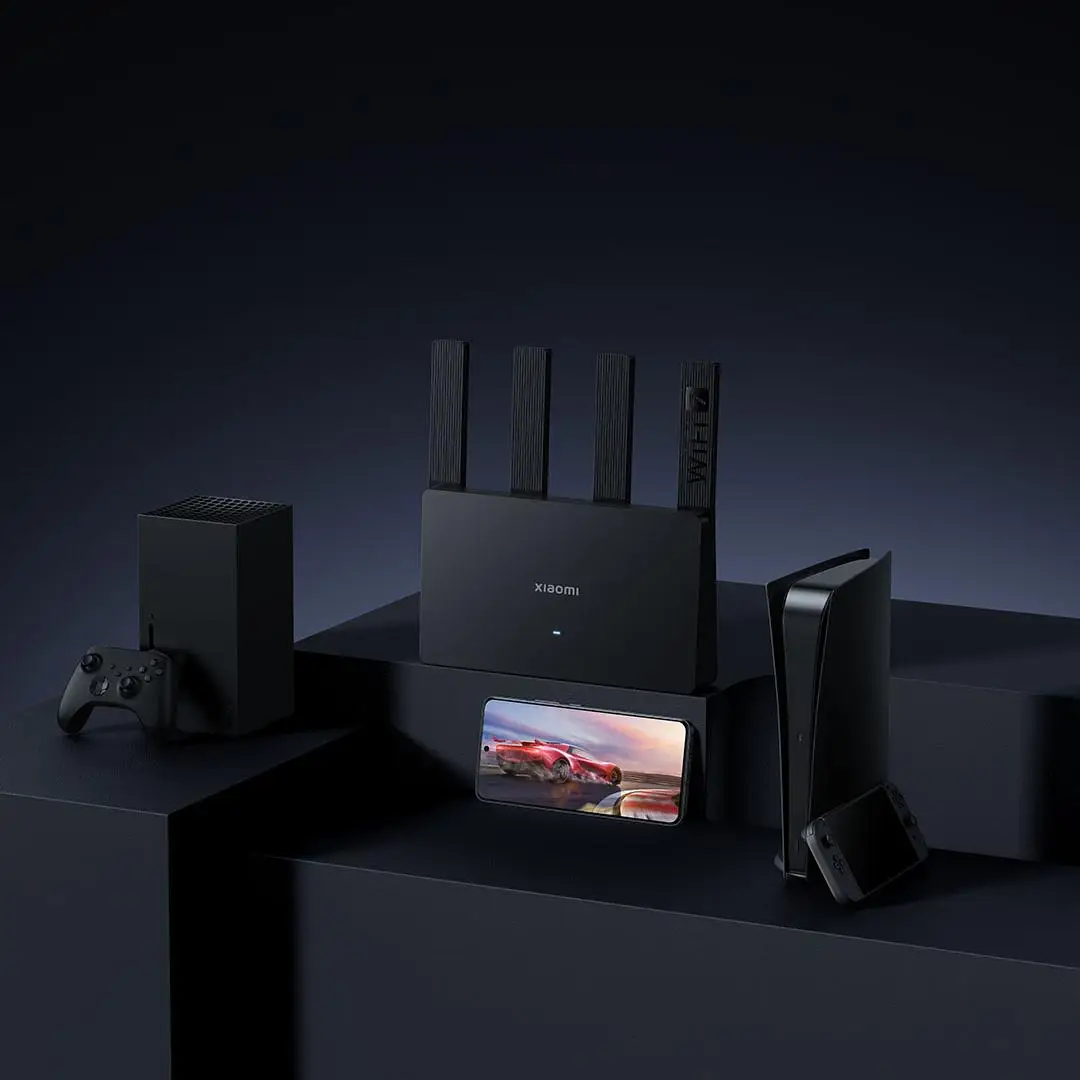2025 راوتر Xiaomi BE3600 أسود اللون واي فاي 7 يدعم 2.4G 5G MLO ثنائي النطاق IPTV ثنائي WAN/LAN شبكة الربط الذكي