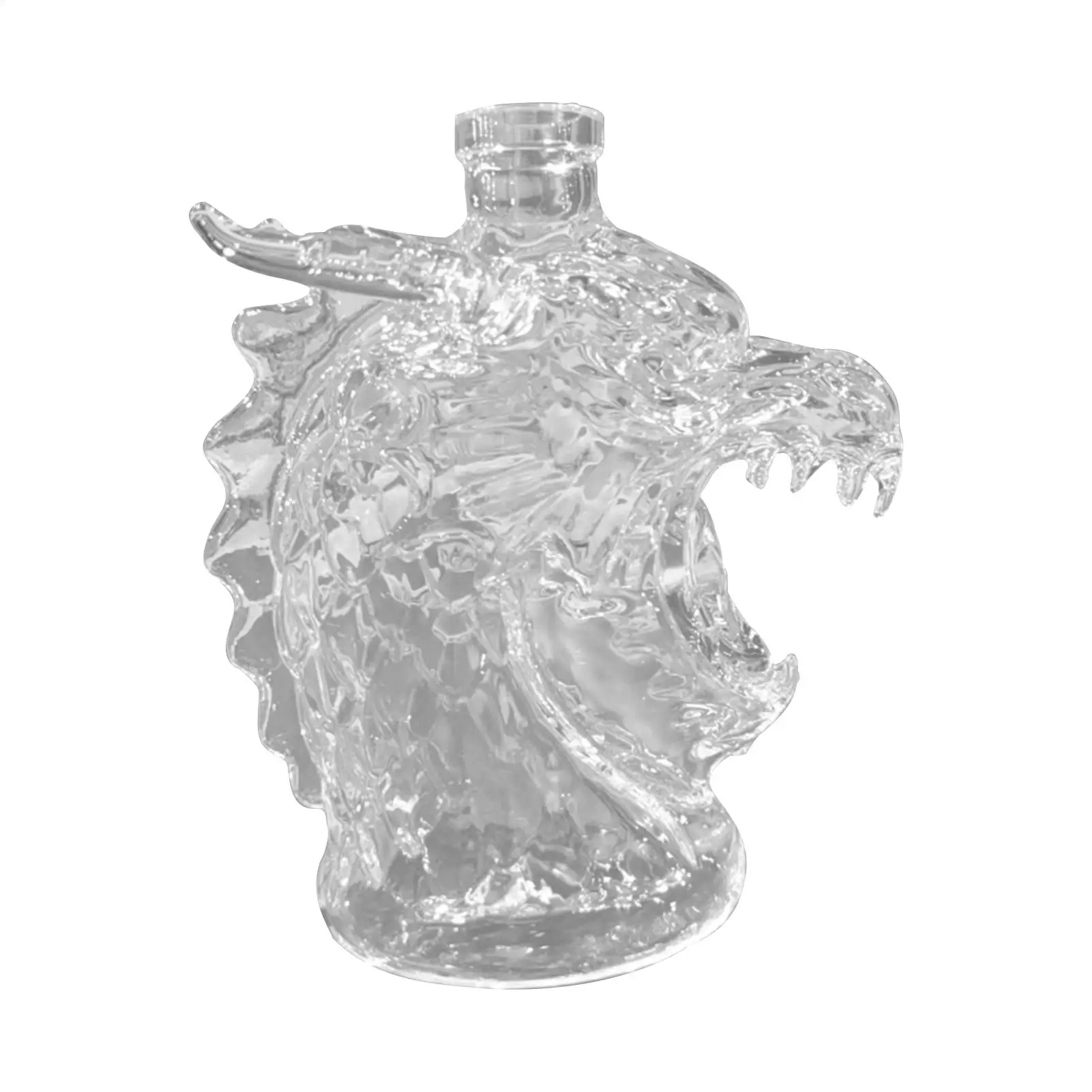 Glass Decanter Whiskey Bottle Transparent Dragon Animal Glass Whiskey Decanter Gift for Whisky Lover Men Dad Husband