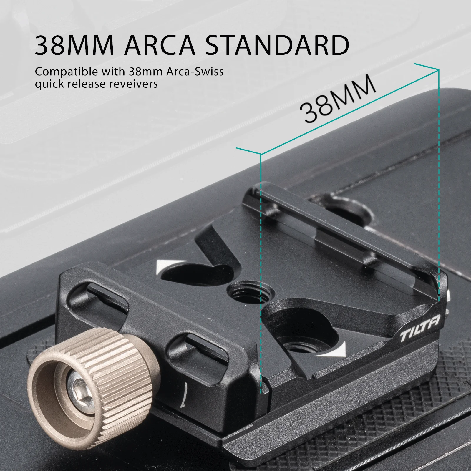 TILTA TA-UABP-B Arca Quick Release Baseplate Standard Specification Portable Metal Tripod Holder Fittings