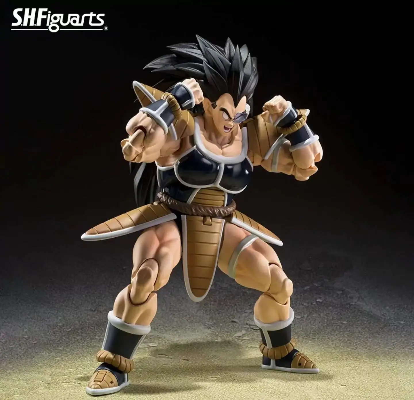 Em estoque original e novo bandai shf dragon ball série raditz & son gohan-crianças-figura de ação modelo boneca presente