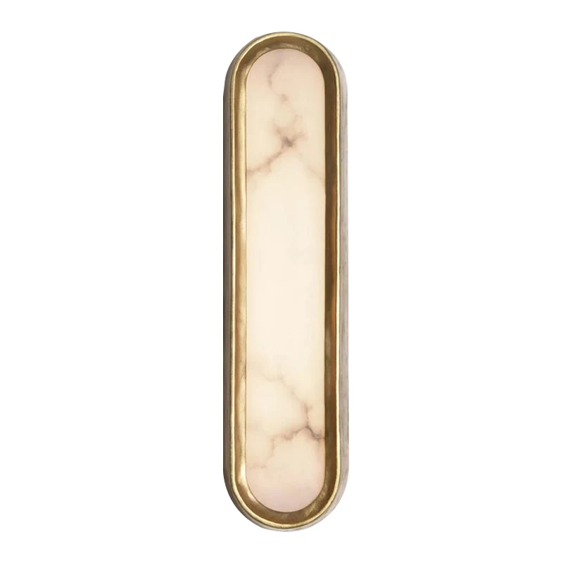 Postmodern Marble Strip LED Wall Lamp Creative Living Room Sofa Background Wall Model Room Villa Hotel Bedroom Art Wall Lamp