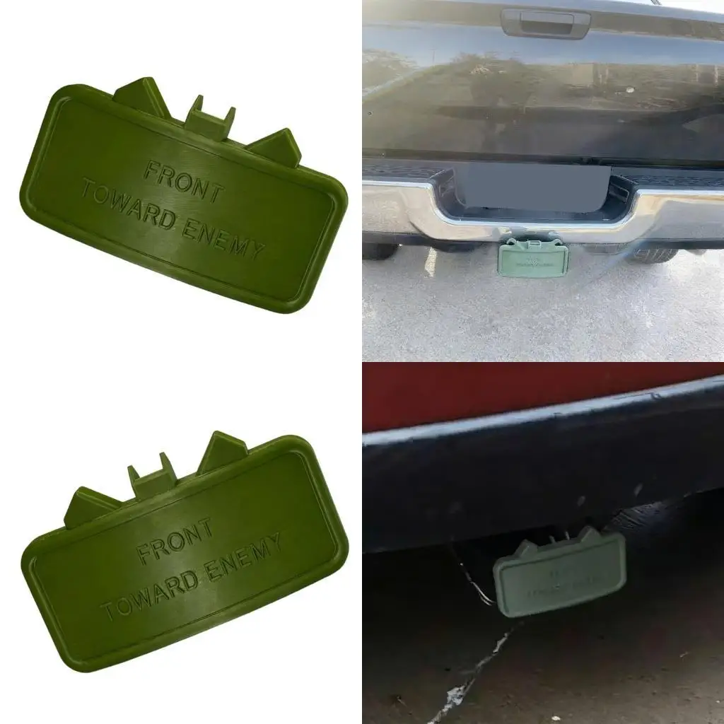 F1CF Easy Install No Tools Required 3D Printed Trailer Hitch Cover with Strategic Design Funny Car Accessory for Adventure