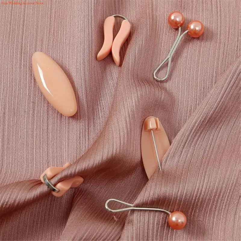 G92D 1Set Durability Scarf Fastener Simple Scarf Grip Women's Scarf Embellishment for Office Or Party Wear