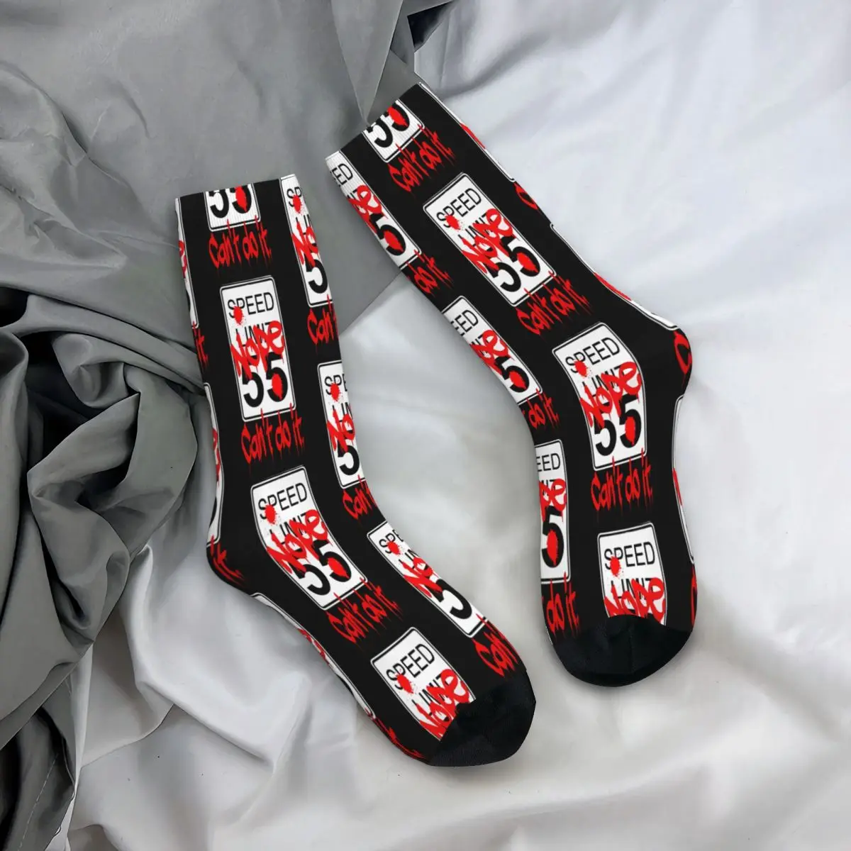 Speed Limit Graffiti Socks Male Mens Women Autumn Stockings Printed