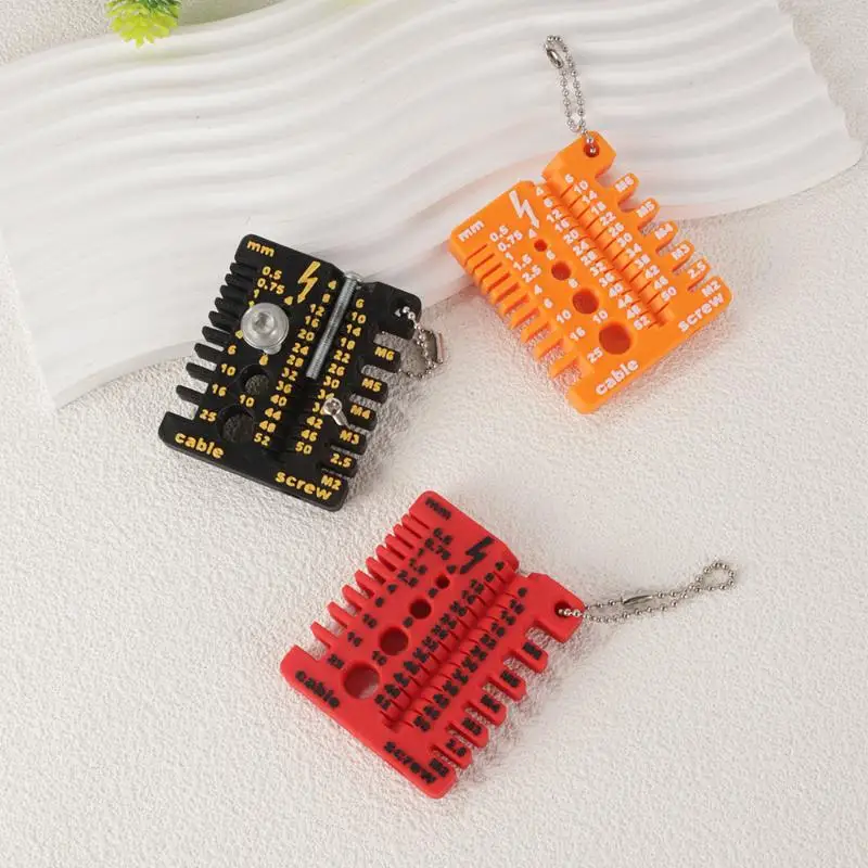 

1Pcs 3D Printed Wire Screw Thread Gauge, Portable Nut and Drill Bit Checker, High-Precision Tool for Bolts and Threads.