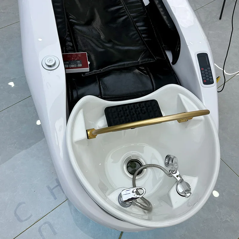 

Electric Massage Shampoo Bed Barber Shop Hairdressing Water Circulation Head Treatment Massage Couch