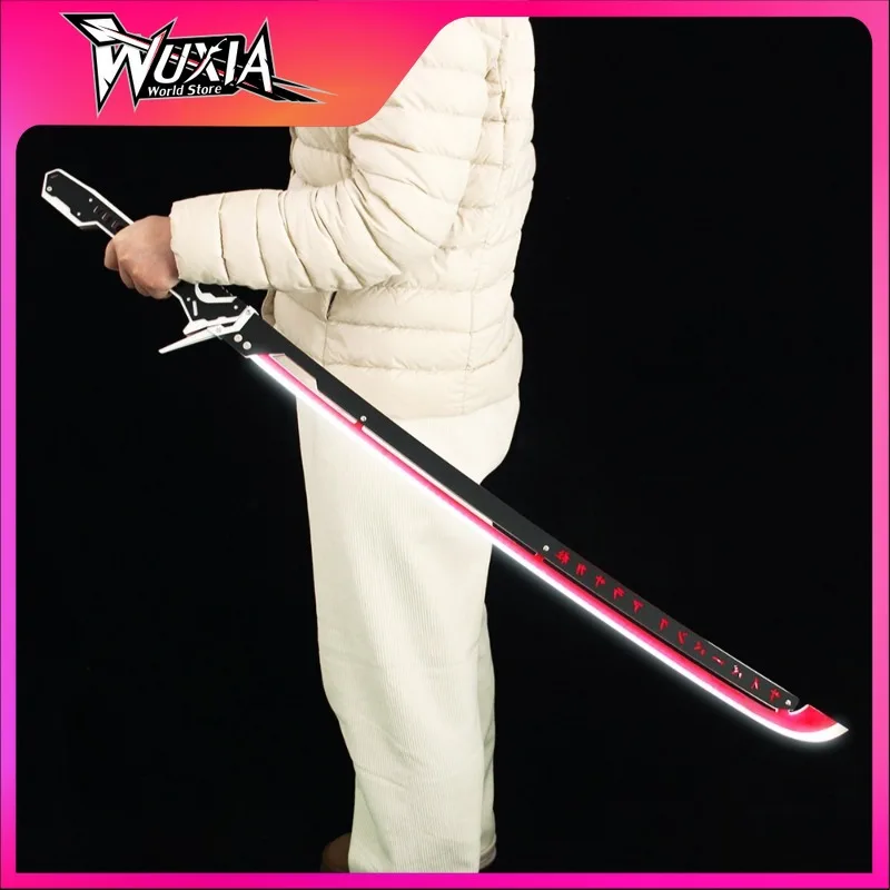 

In Stock 102cm Cyberpunkes Katana Game Periphery Weapon Charging Luminous Acrylic Prop Ornments Model Collection for Gifts Toys